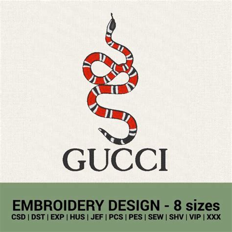 gucci embroidery snake